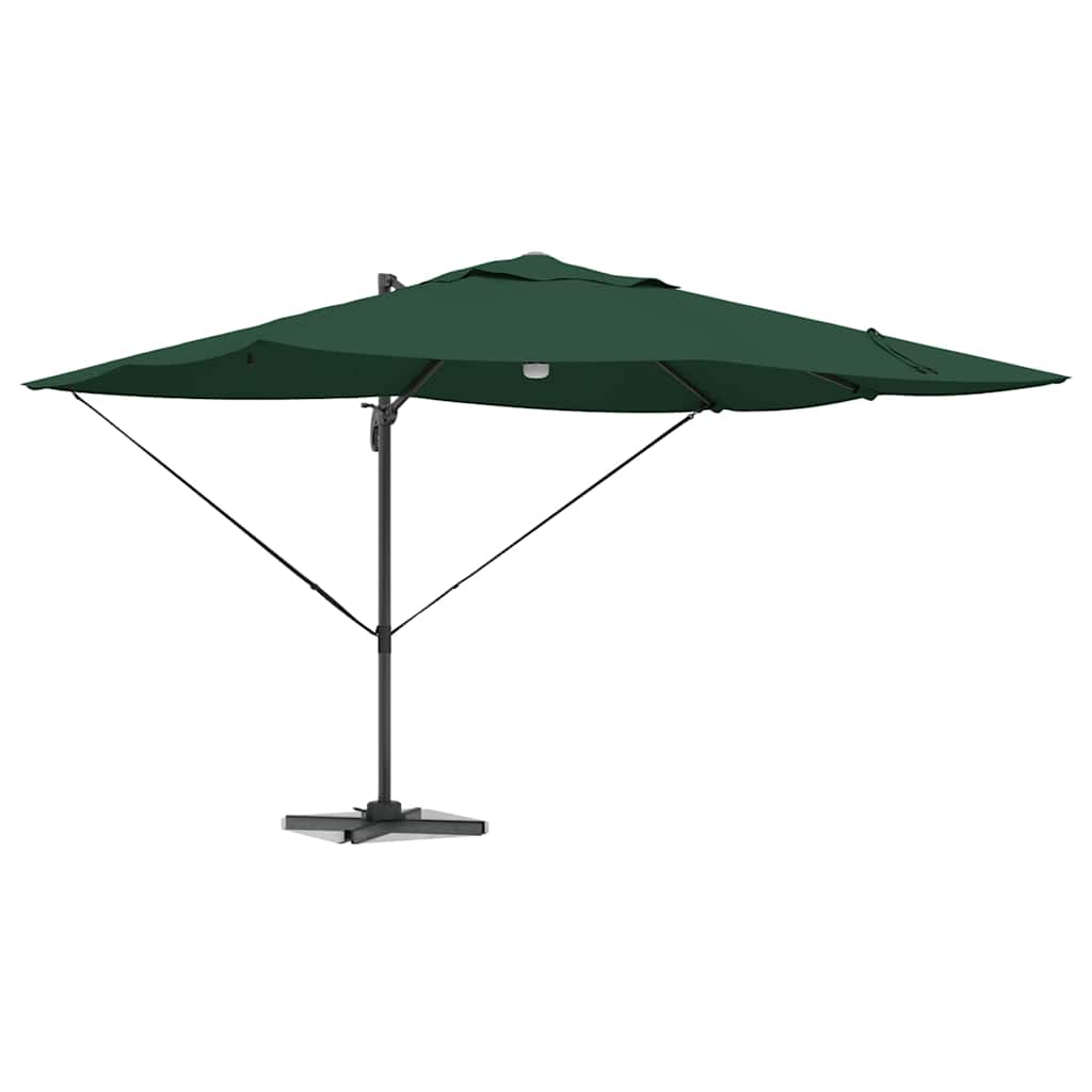 Parasol Grøn 351 x 250 x 253 cm Polyester og Aluminium