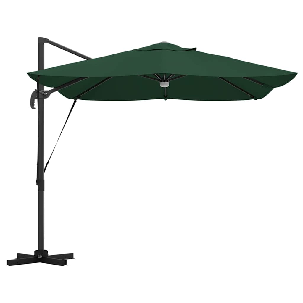 Parasol Grøn 351 x 250 x 253 cm Polyester og Aluminium