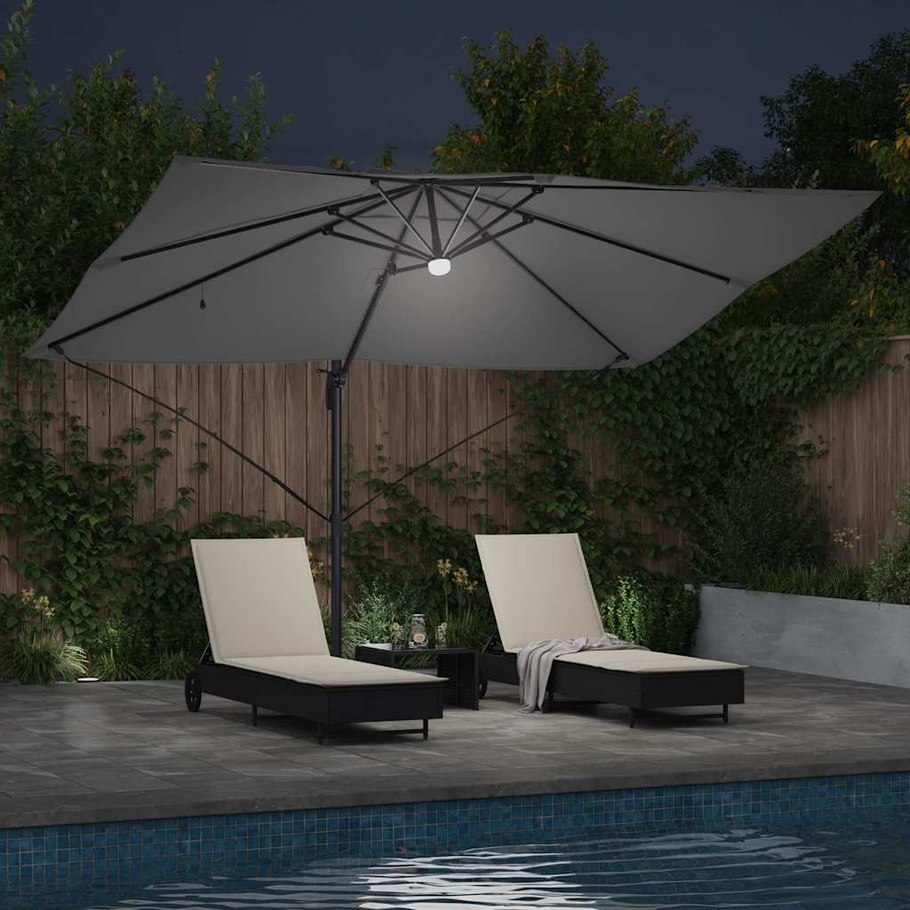 Parasol Antracit 351 x 250 x 253 cm Polyester og Aluminium