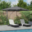 Parasol Antracit 351 x 250 x 253 cm Polyester og Aluminium