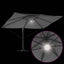 Parasol Antracit 351 x 250 x 253 cm Polyester og Aluminium