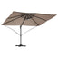 Parasol Gråbrun 351 x 250 x 253 cm Polyester og Aluminium
