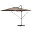 Parasol Gråbrun 351 x 250 x 253 cm Polyester og Aluminium