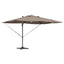 Parasol Gråbrun 351 x 250 x 253 cm Polyester og Aluminium