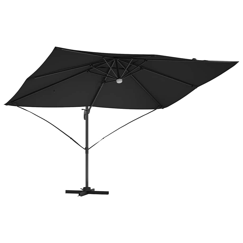 Parasol Sort 351 x 250 x 253 cm Polyester og Aluminium
