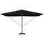 Parasol Sort 351 x 250 x 253 cm Polyester og Aluminium