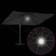 Parasol Sort 351 x 250 x 253 cm Polyester og Aluminium