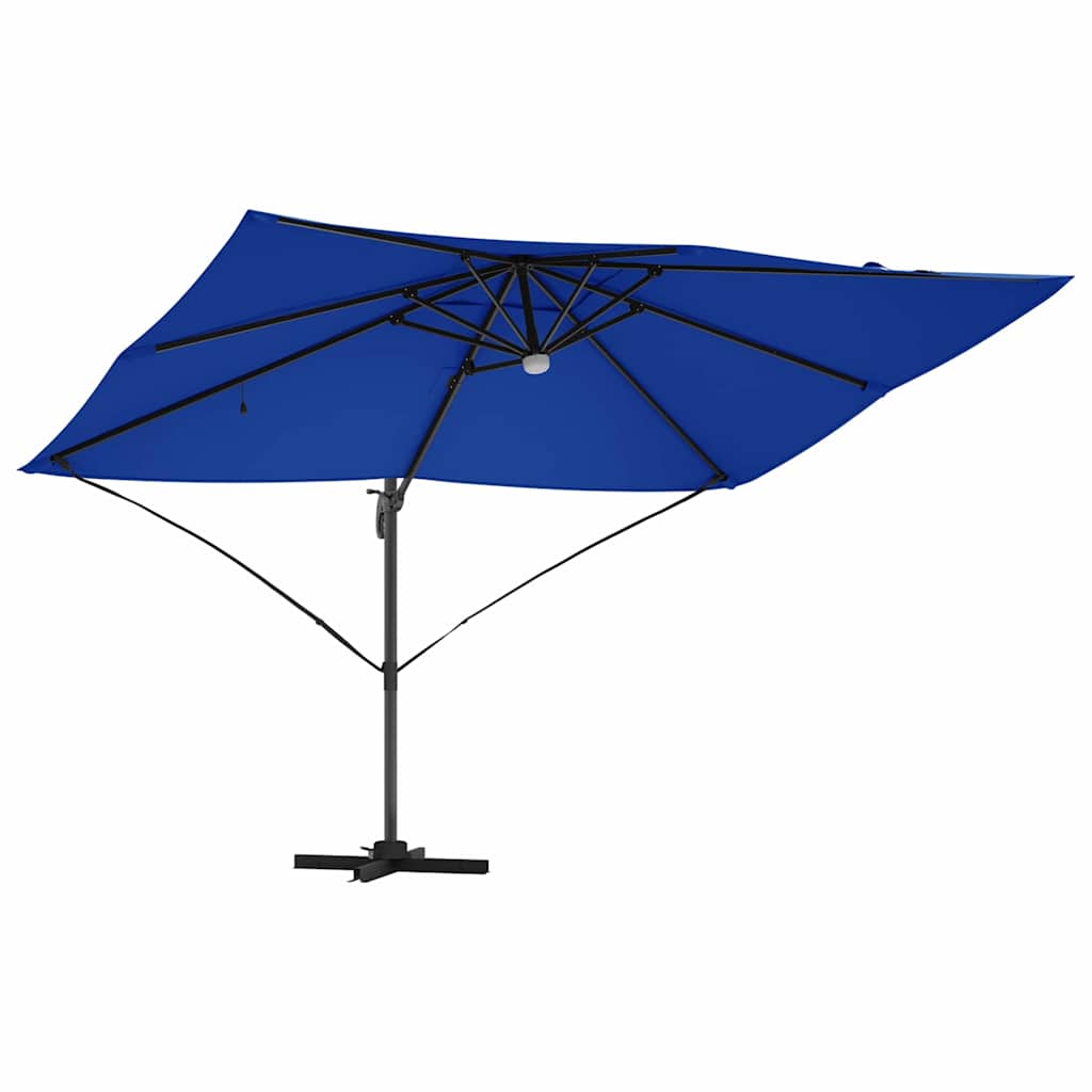 Parasol 351 x 250 x 253 cm Polyester og Aluminium Azurblå