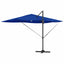 Parasol 351 x 250 x 253 cm Polyester og Aluminium Azurblå