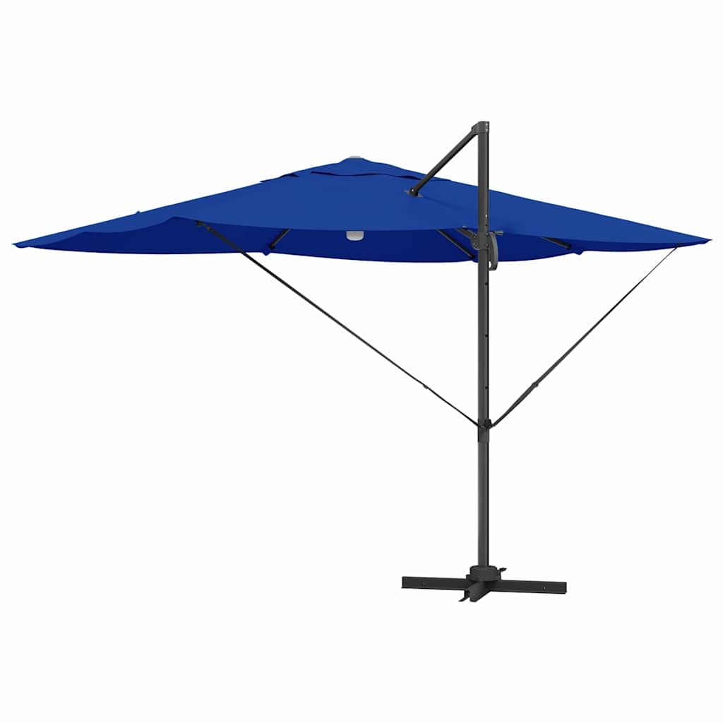 Parasol 351 x 250 x 253 cm Polyester og Aluminium Azurblå