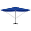Parasol 351 x 250 x 253 cm Polyester og Aluminium Azurblå