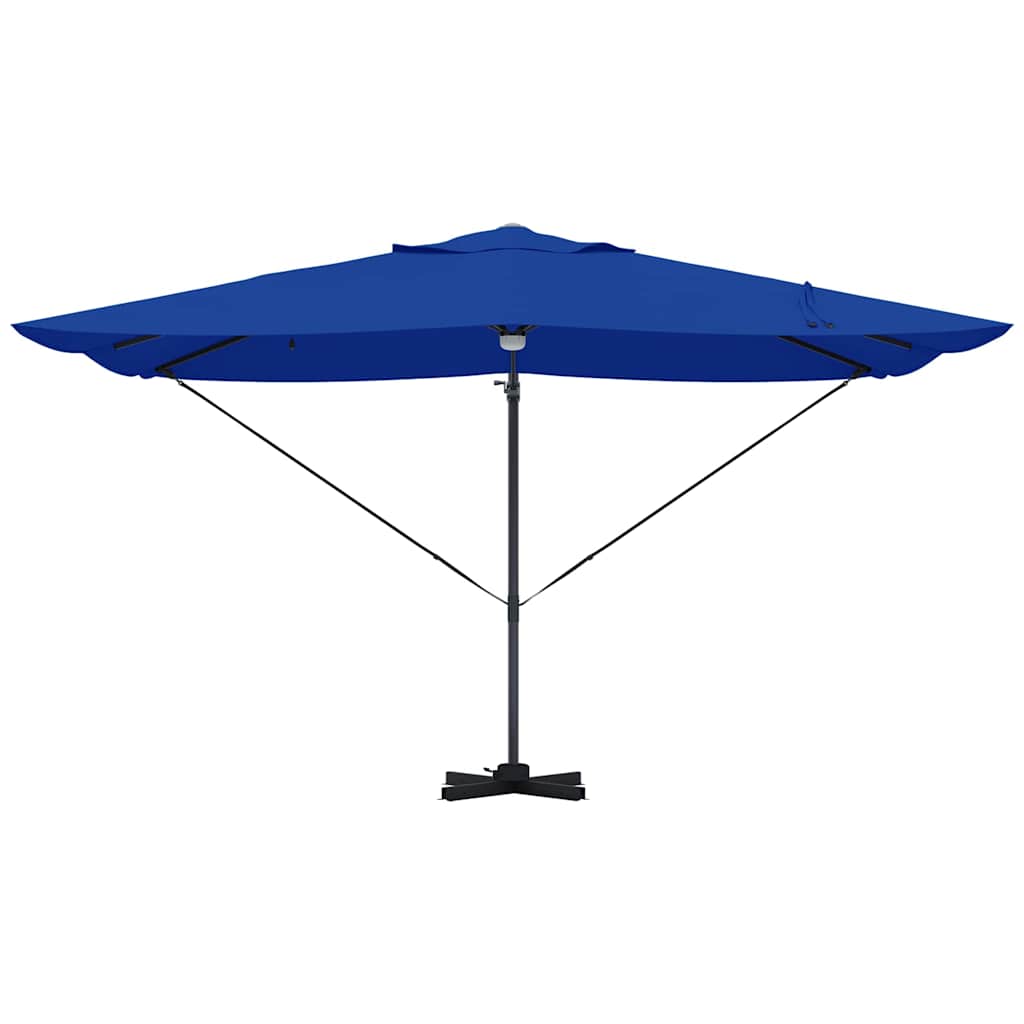 Parasol 351 x 250 x 253 cm Polyester og Aluminium Azurblå