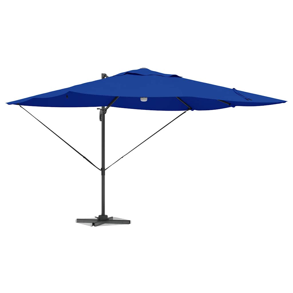 Parasol 351 x 250 x 253 cm Polyester og Aluminium Azurblå