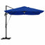 Parasol 351 x 250 x 253 cm Polyester og Aluminium Azurblå