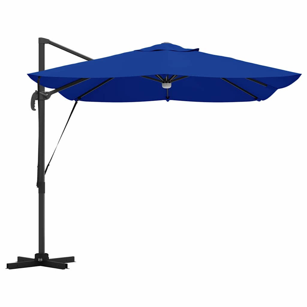 Parasol 351 x 250 x 253 cm Polyester og Aluminium Azurblå