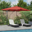 Parasol Terrakotta 351 x 250 x 253 cm Polyester og Aluminium