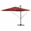 Parasol Terrakotta 351 x 250 x 253 cm Polyester og Aluminium