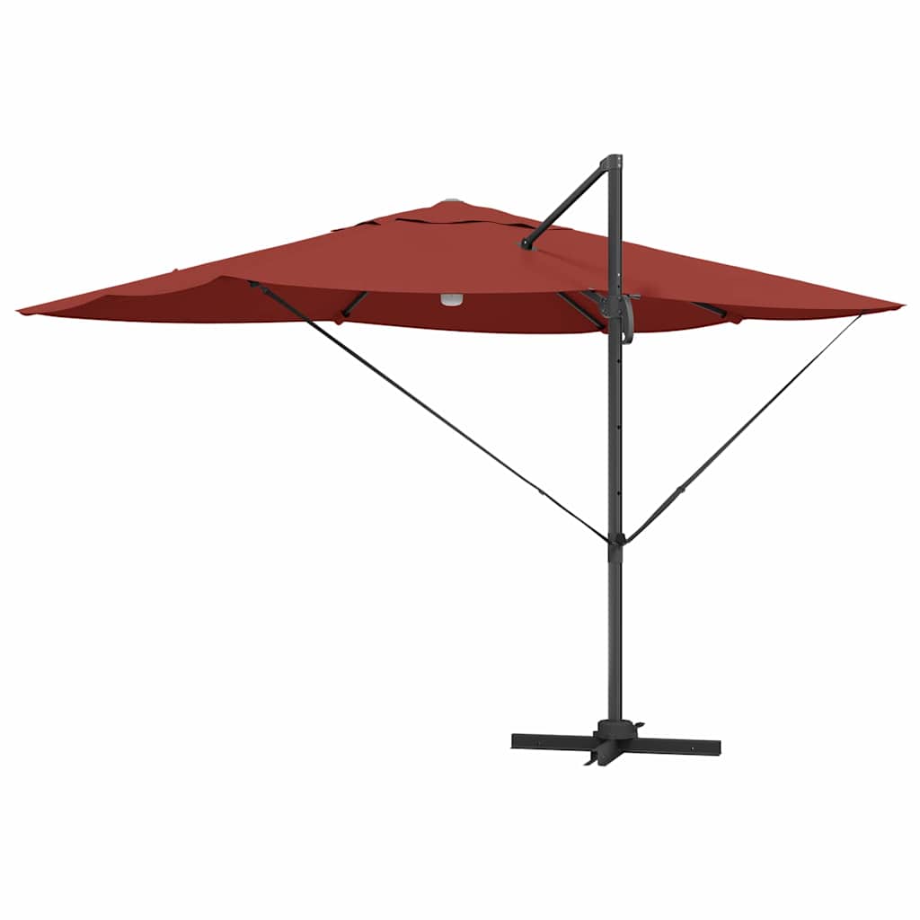 Parasol Terrakotta 351 x 250 x 253 cm Polyester og Aluminium