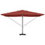 Parasol Terrakotta 351 x 250 x 253 cm Polyester og Aluminium