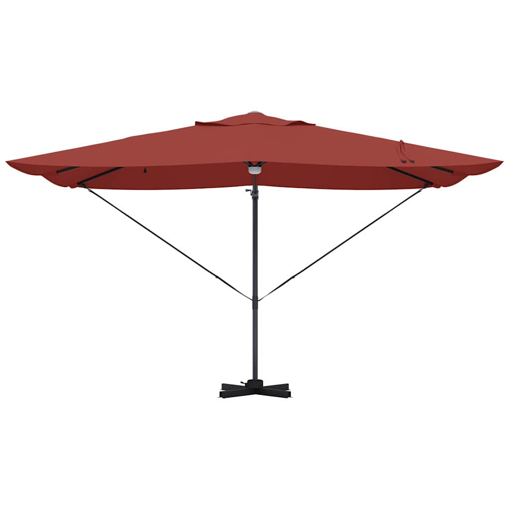Parasol Terrakotta 351 x 250 x 253 cm Polyester og Aluminium