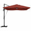 Parasol Terrakotta 351 x 250 x 253 cm Polyester og Aluminium