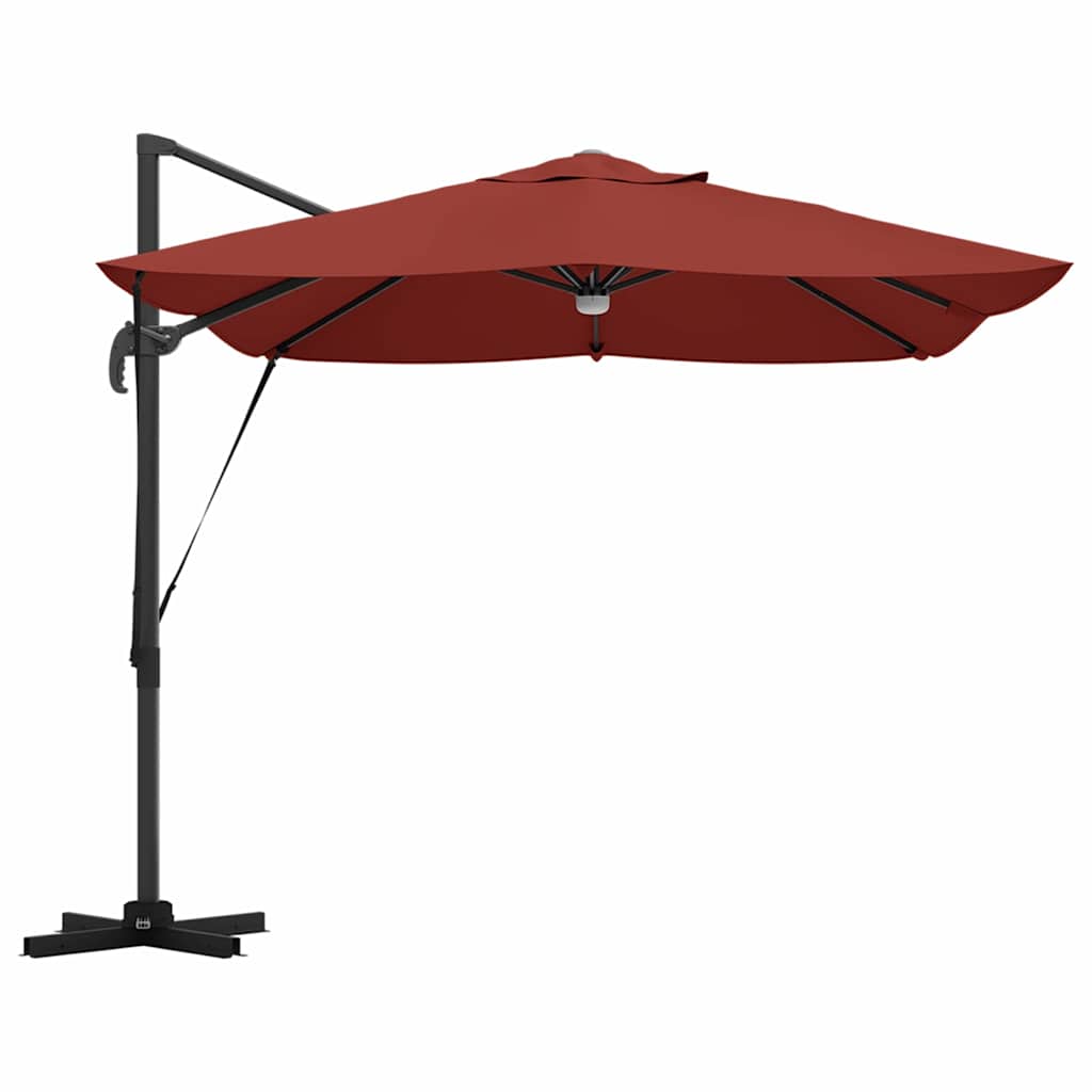 Parasol Terrakotta 351 x 250 x 253 cm Polyester og Aluminium