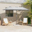 Havesol 370 x 197 x 239 cm Polyester og Aluminium Sandfarvet