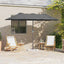 Havesol Antracit 370 x 197 x 239 cm Polyester og Aluminium