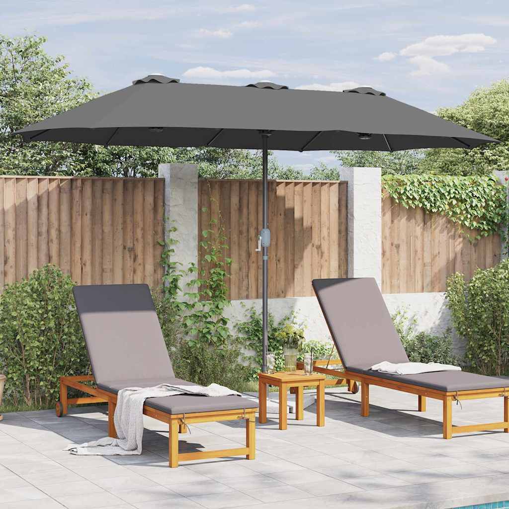Havesol 370 x 197 x 239 cm Polyester og Aluminium Antracit