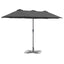 Havesol Antracit 370 x 197 x 239 cm Polyester og Aluminium