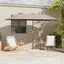 Havesol Gråbrun 370 x 197 x 239 cm Polyester og Aluminium