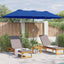 Havesol 370 x 197 x 239 cm Polyester og Aluminium Azurblå