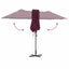 Havesol Bordeaux Rød 370 x 197 x 239 cm Polyester og Aluminium
