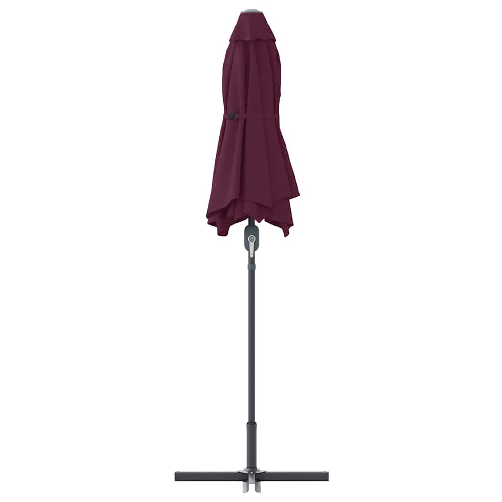 Havesol 370 x 197 x 239 cm Polyester og Aluminium Bordeaux Rød