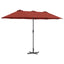Havesol Terrakotta 370 x 197 x 239 cm Polyester og Aluminium