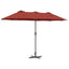 Havesol Terrakotta 370 x 197 x 239 cm Polyester og Aluminium