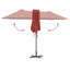 Havesol Terrakotta 370 x 197 x 239 cm Polyester og Aluminium