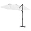 Parasol Sandfarvet 372 x 198 x 243 cm Polyester og Aluminium