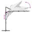 Parasol Sandfarvet 372 x 198 x 243 cm Polyester og Aluminium