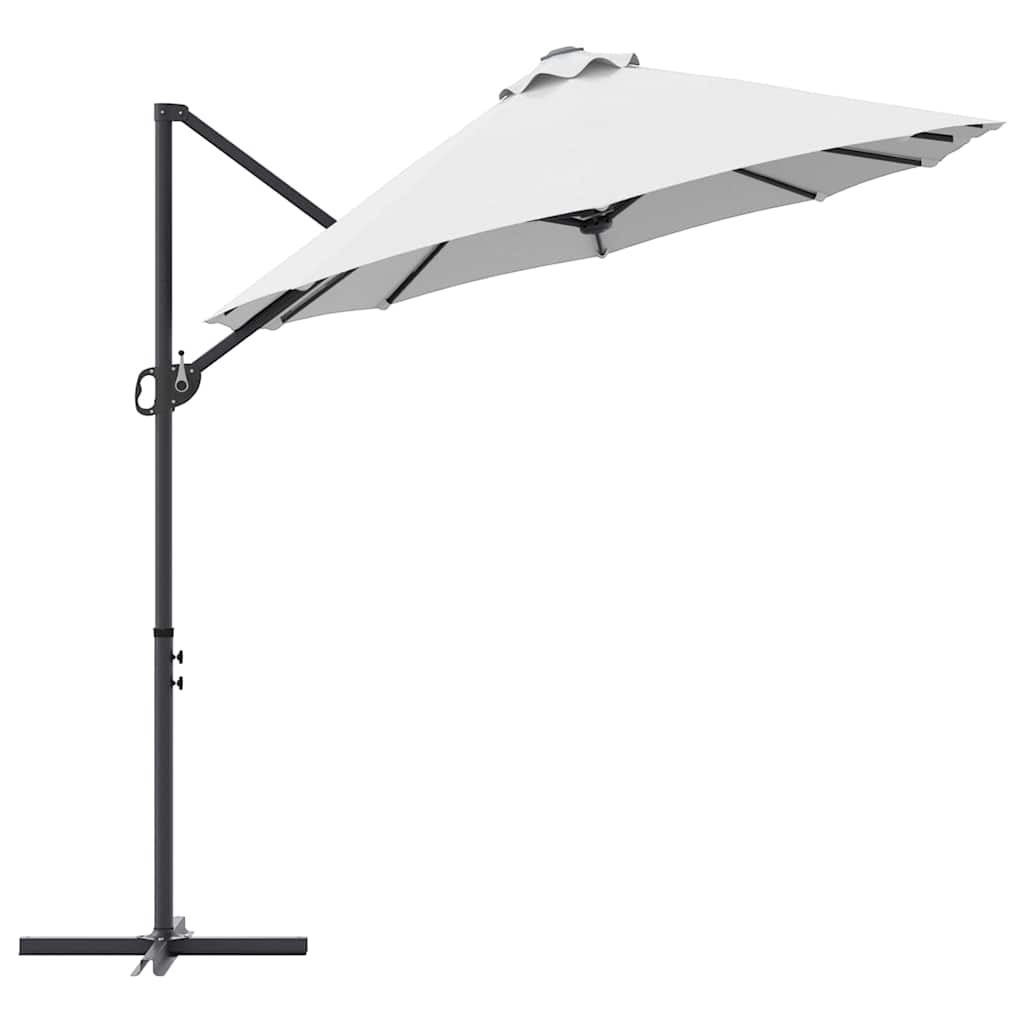 Parasol Sandfarvet 372 x 198 x 243 cm Polyester og Aluminium