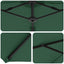 Parasol Grøn 372 x 198 x 243 cm Polyester og Aluminium