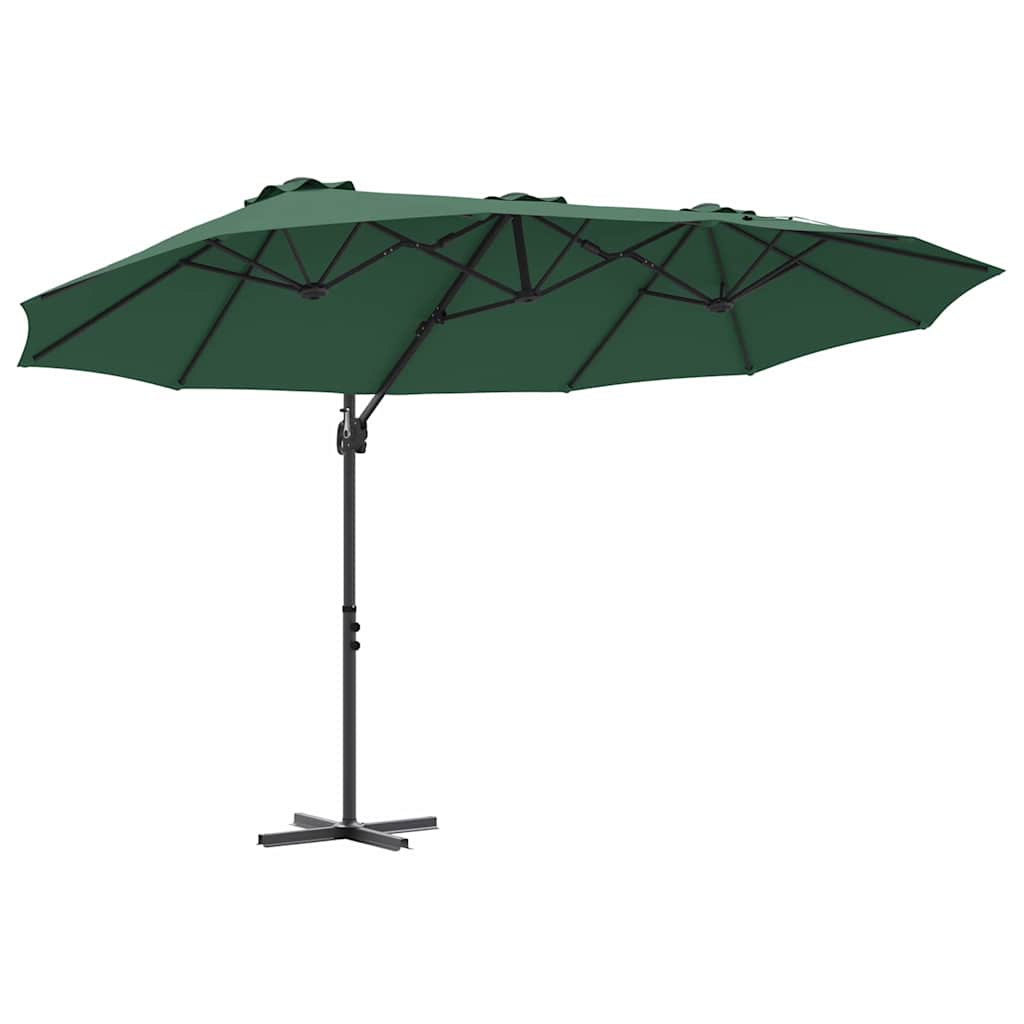 Parasol Grøn 372 x 198 x 243 cm Polyester og Aluminium
