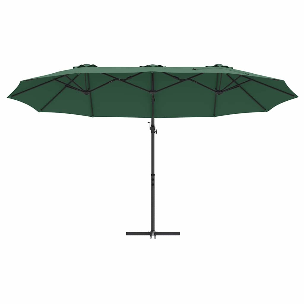 Parasol Grøn 372 x 198 x 243 cm Polyester og Aluminium