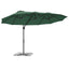 Parasol Grøn 372 x 198 x 243 cm Polyester og Aluminium