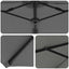 Parasol Antracit 372 x 198 x 243 cm Polyester og Aluminium
