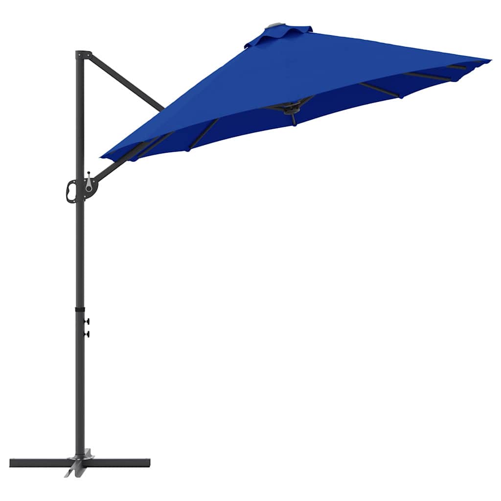 Parasol 372 x 198 x 243 cm Polyester og Aluminium Azurblå