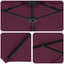 Parasol Bordeaux Rød 372 x 198 x 243 cm Polyester og Aluminium