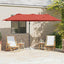 Parasol Terrakotta 372 x 198 x 243 cm Polyester og Aluminium