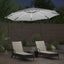 Parasol Sandfarvet 294 x 294 x 248 cm Polyester og Aluminium