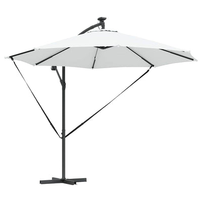Parasol Sandfarvet 294 x 294 x 248 cm Polyester og Aluminium